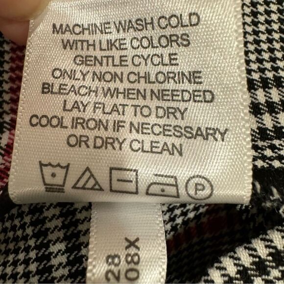 Tommy Hilfiger Women Cropped Plaid Pant 8 High Rise Preppy Academia Old Money - Picture 8 of 8